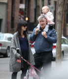 Alec Baldwin and Family Leaving a Park For the Second Time in One Day