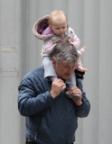 Alec Baldwin and Family Leaving a Park For the Second Time in One Day