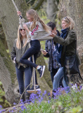 Kate Moss and friends out and about, Oxfordshire, Britain - 25 Apr 2015
