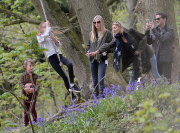 Kate Moss and friends out and about, Oxfordshire, Britain - 25 Apr 2015