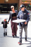 Pink and Carey Hart grab a pizza with little Willow in Tribeca