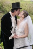 Rehearsal for the UK's first tightrope wedding, Wookey Hole, Wells, Britain - 27 Apr 2015