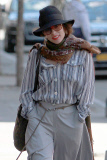 Parker Posey in Soho with Dog Gracie