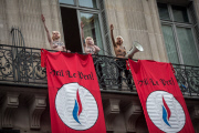 France: Femen Protestors Interrupt the Annual May First Far Right Party Demonstration