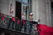 France: Femen Protestors Interrupt the Annual May First Far Right Party Demonstration