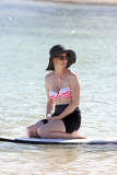 January Jones chills out in Hawaii with Bikini Top