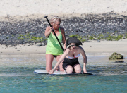 January Jones chills out in Hawaii with Bikini Top