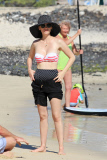 January Jones chills out in Hawaii with Bikini Top
