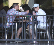 Exclusive... Brigitte Nielsen & Her Boyfriend Share A Kiss At Lunch 