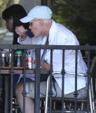 Exclusive... Brigitte Nielsen & Her Boyfriend Share A Kiss At Lunch 
