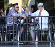 Exclusive... Brigitte Nielsen & Her Boyfriend Share A Kiss At Lunch 
