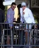 Exclusive... Brigitte Nielsen & Her Boyfriend Share A Kiss At Lunch 