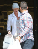 Exclusive... Brigitte Nielsen & Her Boyfriend Share A Kiss At Lunch 