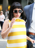 Lady Gaga sporting some intense eyewear in NYC
