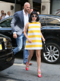 Lady Gaga sporting some intense eyewear in NYC