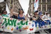 Rome Nationwide strike against Renzi's bill to reform education