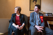 Labour party general election campaigning, Sandwich, Britain - 05 May 2015