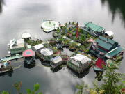Canadian couple to live in the off-the-grid float-home called Freedom Cove, Cypress Bay, Tofino, British Columbia, May 2015