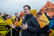 Liberal Democrat general election campaigning, John O'Groats, Britain - 06 May 2015