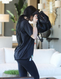 A shy Kylie Jenner visits a friend during Rob and Kim fued
