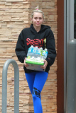 *EXCLUSIVE* Miley Cyrus stocks up on crafts supplies and toys