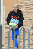 *EXCLUSIVE* Miley Cyrus stocks up on crafts supplies and toys