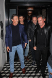 Sylvester Stallone jokes around with friends after dinner at Craig's