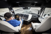 First licensed autonomous commercial truck to drive on U.S. public highway, America - 05 May 2015