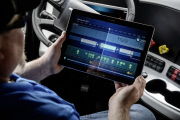 First licensed autonomous commercial truck to drive on U.S. public highway, America - 05 May 2015