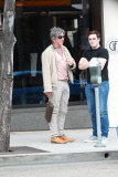 Mickey Rourke is spotted in Beverly Hills rocking his long grey hair