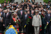 Poroshenko attends V-Day celebration in Ukraine