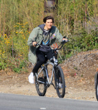 PREMIUM EXCLUSIVE Dylan Brosnan cruises the PCH enjoying an electric smoke
