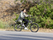 PREMIUM EXCLUSIVE Dylan Brosnan cruises the PCH enjoying an electric smoke