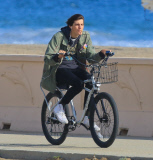 PREMIUM EXCLUSIVE Dylan Brosnan cruises the PCH enjoying an electric smoke