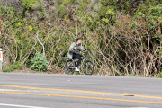 PREMIUM EXCLUSIVE Dylan Brosnan cruises the PCH enjoying an electric smoke