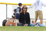 *EXCLUSIVE* Julia Roberts and family root on little Phinnaeus at his baseball game