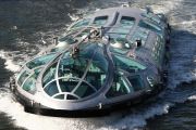 The Himiko water bus, Tokyo, Japan - 11 May 2015
