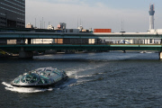 The Himiko water bus, Tokyo, Japan - 11 May 2015