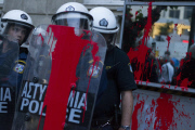 Demonstration to demand debt write-off - Athens, Greece