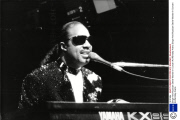 Singer And Musician Stevie Wonder In Concert At Wembley Arena