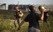 Palestinian farmers collect watermelons, Gaza Strip, Palestinian Territories - 12 May 2015