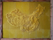 Artist works with Bees To Create Beautiful maps of the the world using bees wax