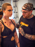 Cara Delevingne Gives Behind the Scenes Look at Met Gala 2015 Tattoos