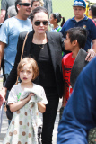 Angelina Jolie brings her kids to soccer practice