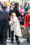 Angelina Jolie brings her kids to soccer practice