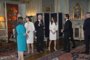 Publishing of the banns of marriage for Prince Carl Philip and Miss Sofia Hellqvist, reception, Royal Palace, Stockholm, 2015-05-17