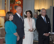 Publishing of the banns of marriage for Prince Carl Philip and Miss Sofia Hellqvist, reception, Royal Palace, Stockholm, 2015-05-17