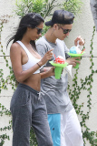 Flirty Justin Bieber takes Jayde Pierce out for some shaved ice