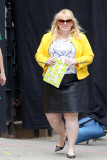 Rebel Wilson High Fives Dakota Johnson on the set of 'How to Be Single'