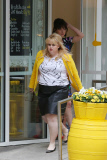 Rebel Wilson High Fives Dakota Johnson on the set of 'How to Be Single'